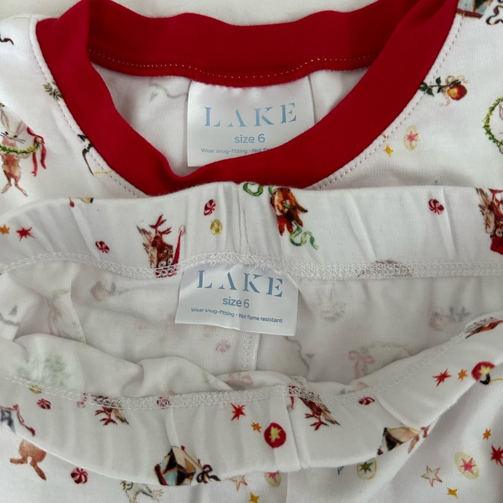 Lake Pajamas- Holiday Pajama set. Size 6